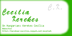 cecilia kerekes business card